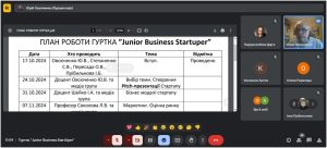 Друга зустріч з учнями гуртка  "Junior Business Startuper"