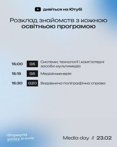 Заходи для абітурієнтів