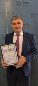 Вітаємо  доцента кафедри ЕК С. В. Степаненка з отриманням  грамоти  від МОНУ