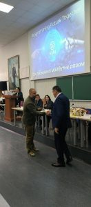 Вітаємо  доцента кафедри ЕК С. В. Степаненка з отриманням  грамоти  від МОНУ