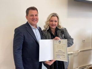Вітаємо завідувача кафедри ЕК Т.В.Полозову з отриманням почесної грамоти від МОНУ