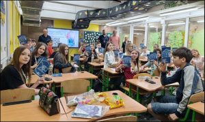 Зустріч представників кафедри ЕК з учнями 7-х класів 74 школи