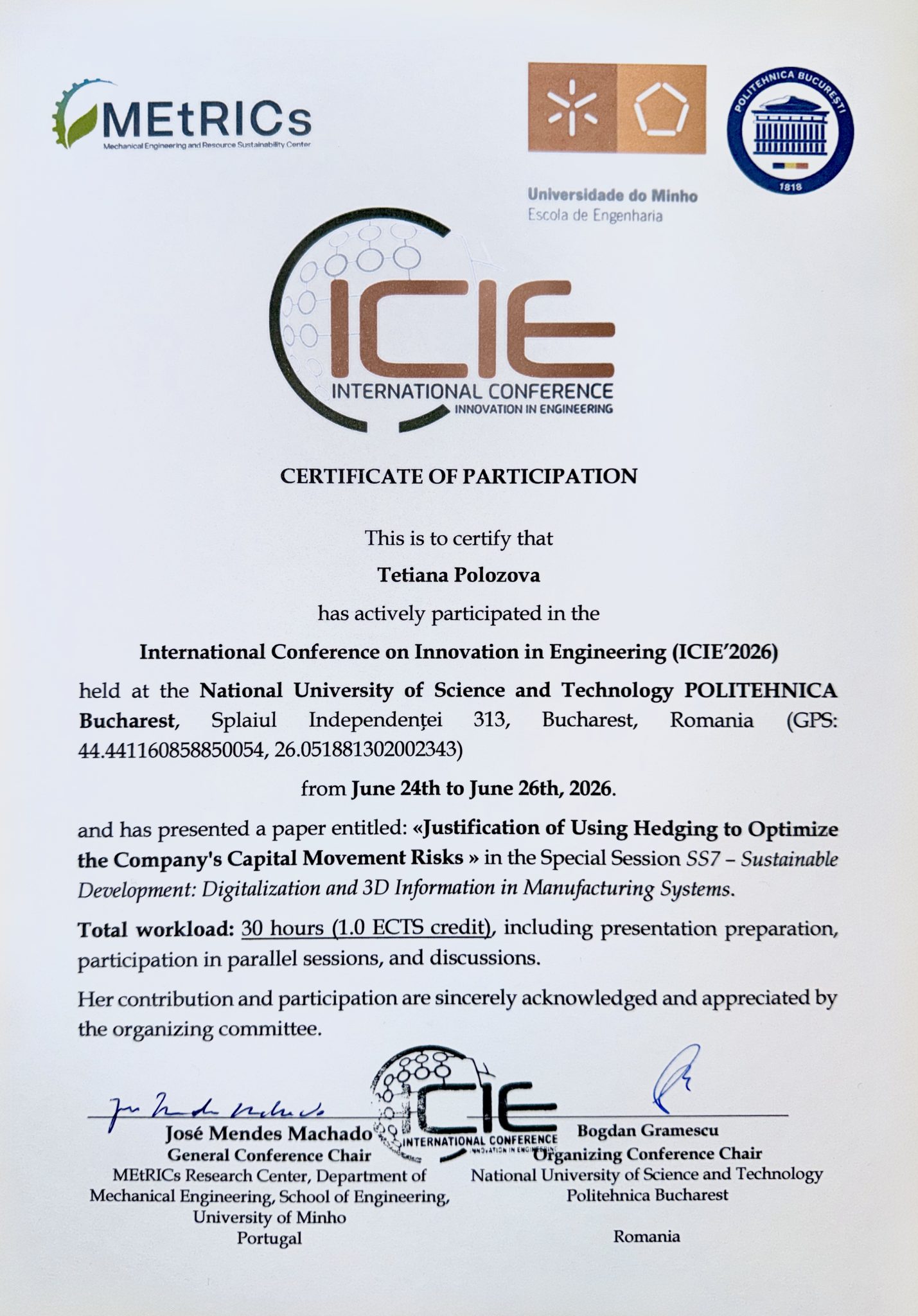 Представники кафедри ЕК взяли участь у Міжнародній конференції ICIE’2026